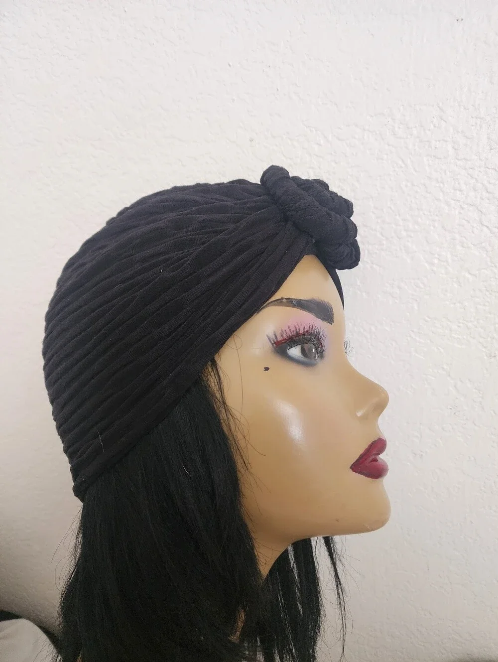 2 For $16 New Black Braided Faux Turban Head Wrap